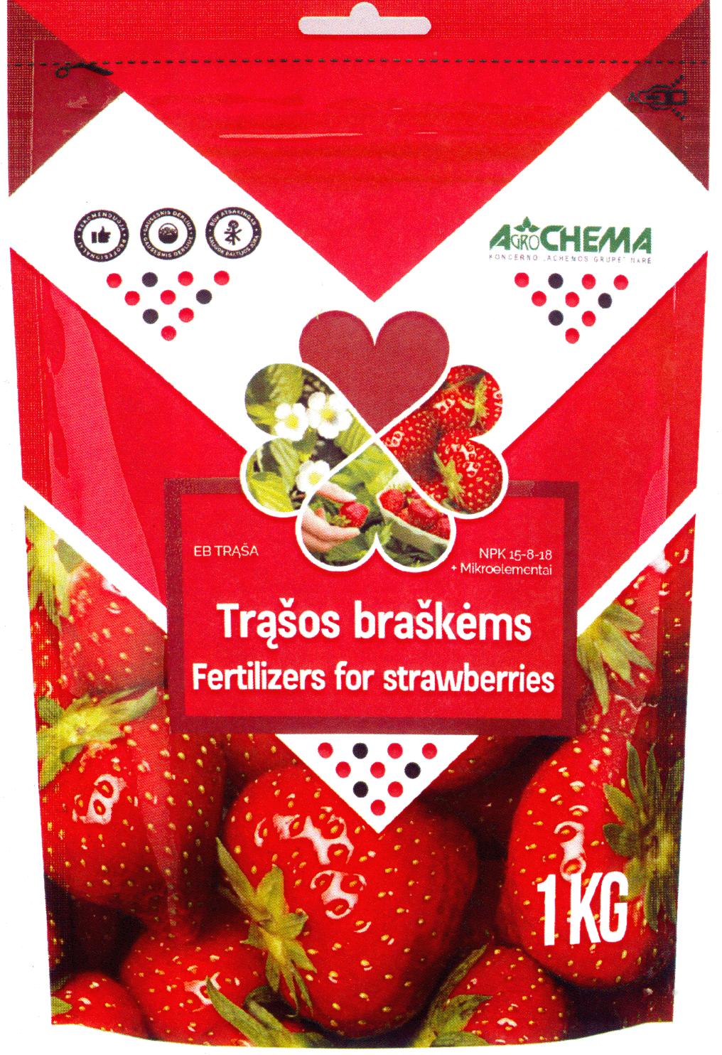 Prekės ženklas: AGROCHEMA Trąšos braškėms Fertilizers for strawberries